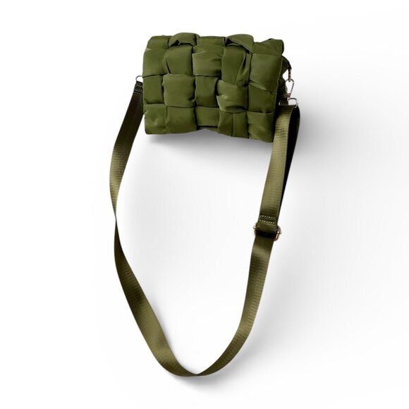 Urban Fit Handbags - Urban Fit Army Green Padded Cassette Bag | Crossbody |